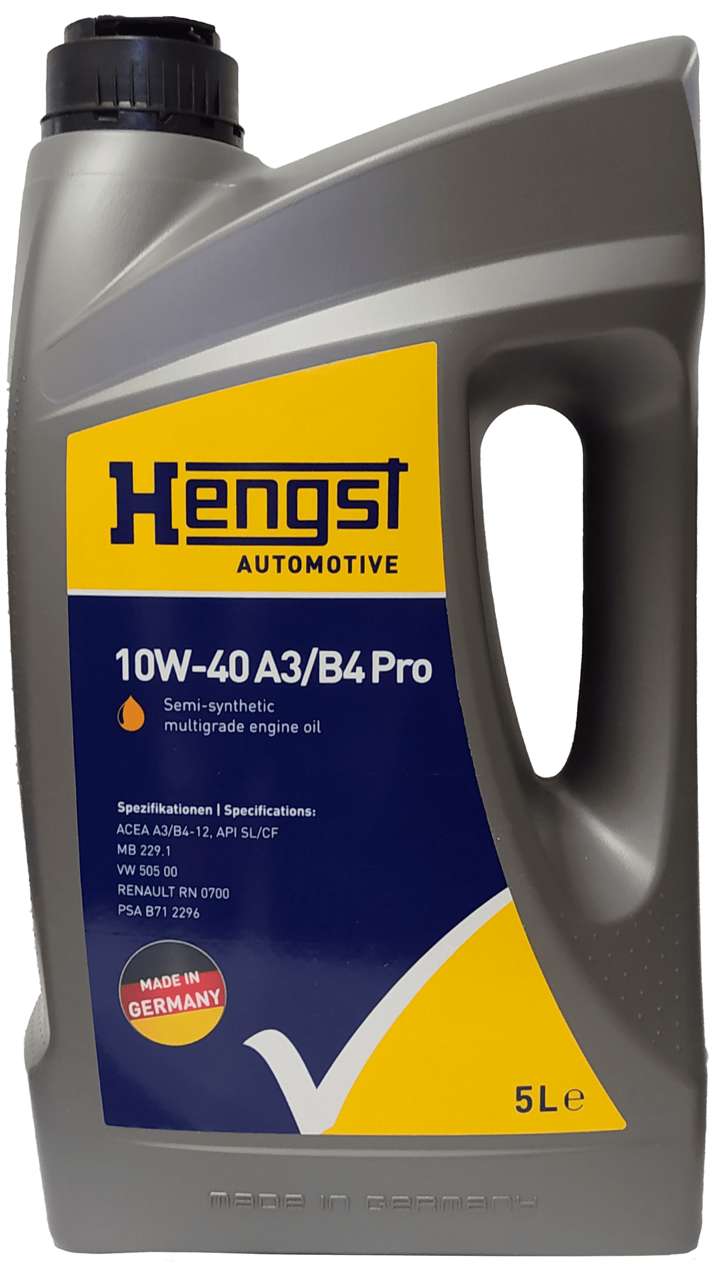 Моторное масло Hengst 10W-40 A3/B4 Pro, 5л (Hengst: 555800000A)